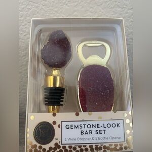 NIB Gemstone-Look Bar Set